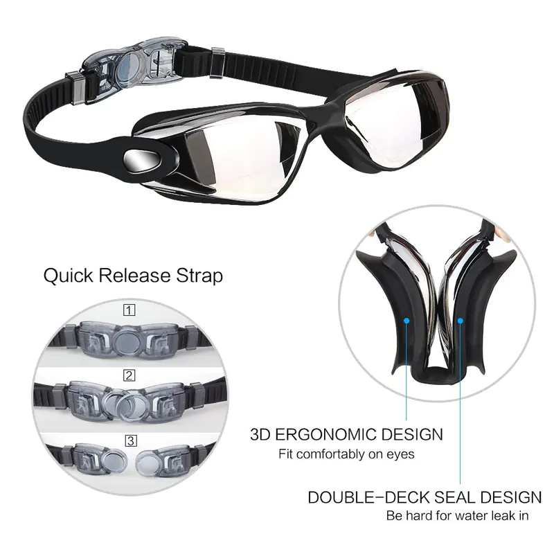 Mirro Coating Swim Goggles For Adult